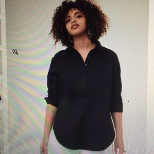 Sz M (18-20) Elbe shirt black universal standard